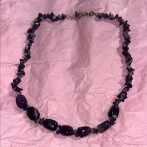 Purple Beaded Necklace